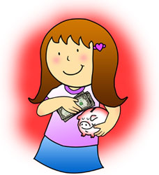 Julia decides how to spend her money.