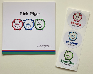 The Pick Pigs Book and Sticker Set
