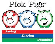 Pick Pigs: Saving, Sharing & Spending